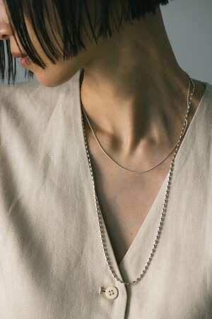 silver925 シームチェーンネックレス