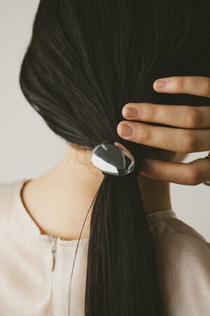 ミラーオーバルヘアゴム