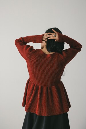 STYLEMIXER | ペプラムモードニット (ニット ) |SHEL