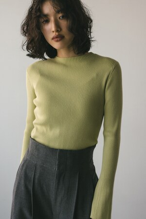 ニュアンスフレアスリーブニット