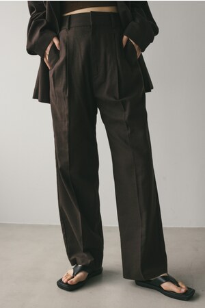 リネンミックス2タックパンツ