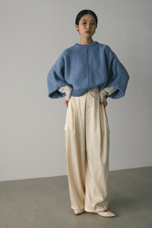 ミックスワイドニットトップ