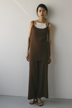 ドライニットワイドリブキャミソール