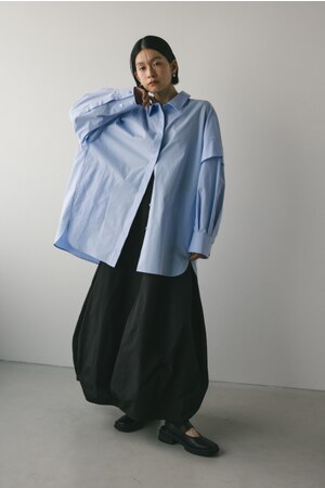 レイヤースリーブオーバーシャツ