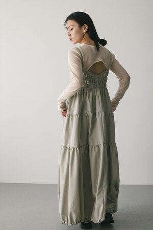 シャーリングバルーンキャミワンピース