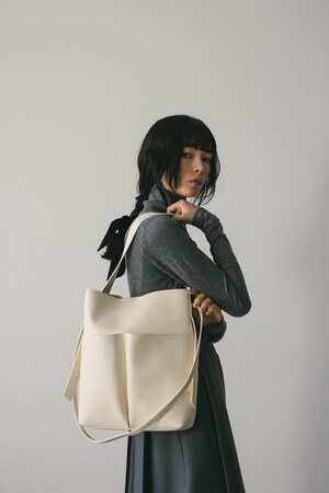 STYLEMIXER ビーニー　フェイクレザートート STYLEMIXER ビーニー フェイクレザートート STYLEMIXER/スタイル