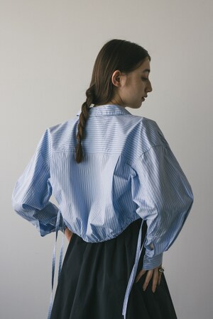 ヘムギャザーショートシャツ