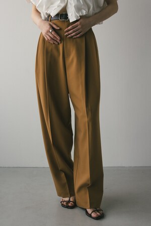 【WEB限定】ベーシックツータックパンツロング