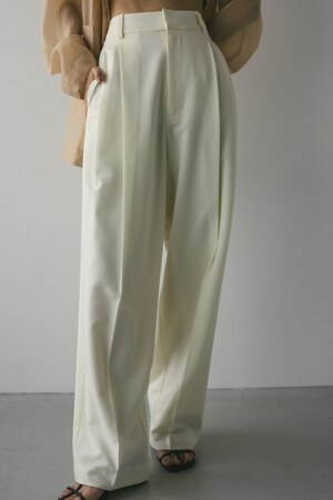 【WEB限定】ベーシックツータックパンツロング