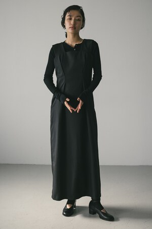 ワイドストラップワンピース