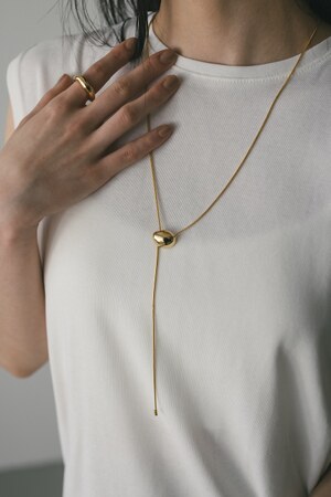 ドロップモチーフロングネックレス