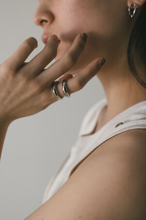 ダブルラインアートリング