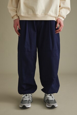 ミリタリーダブルニーワイドパンツ