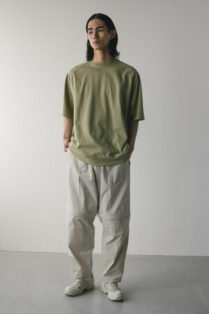 リブハーフスリーブT