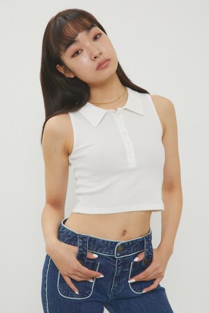 No sleeve polo shirt Clearance