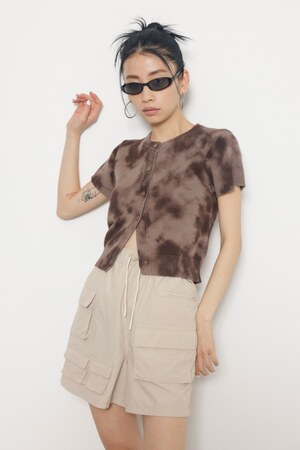 TIE DYE LIKE クロップドニット