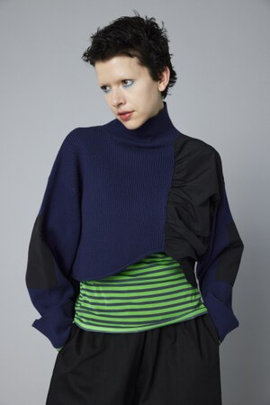 Short docking knit tops