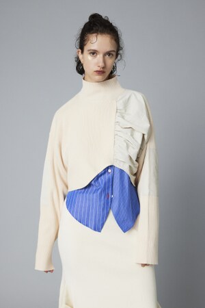 Short docking knit tops