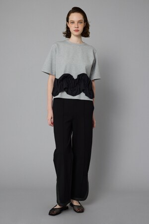 HeRIN.CYE | Ponte side slit pants (パンツ ) |SHEL'TTER WEBSTORE