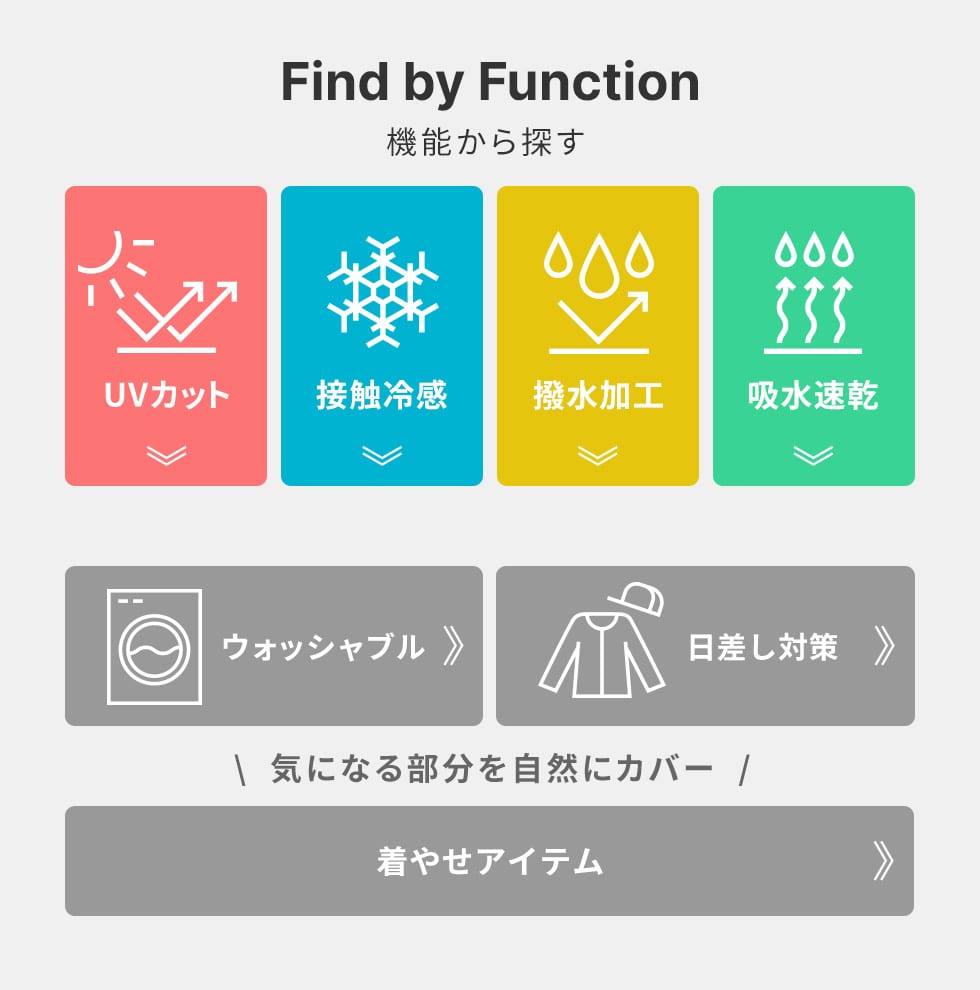 機能から探す