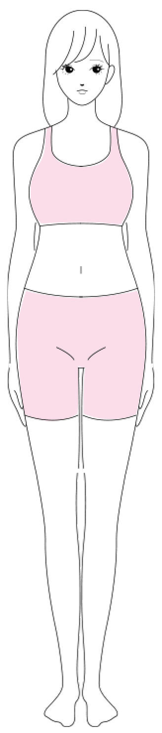 骨格ストレートのイラスト